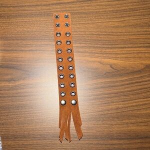 Soul of the Rose suede bracelet with grommets. New